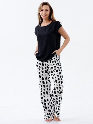 Шелковая блузка без рукавов черная